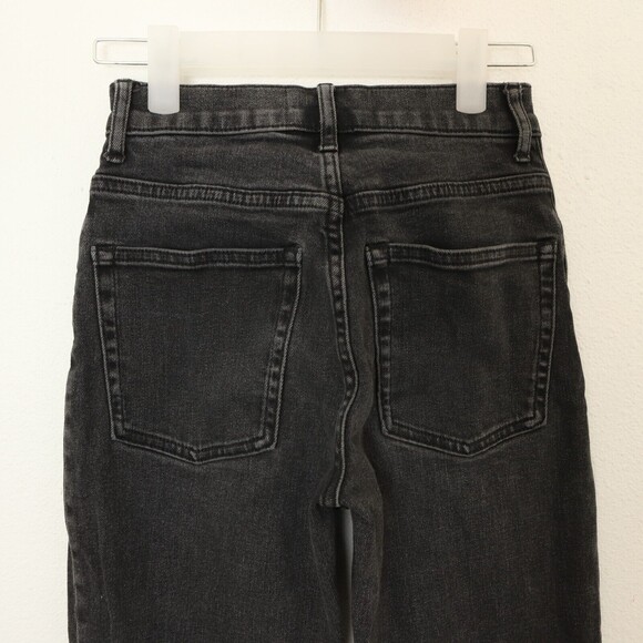 Everlane The High Rise Straight Jean 24 Regular Washed Black Denim Pant B24 - Picture 4 of 6